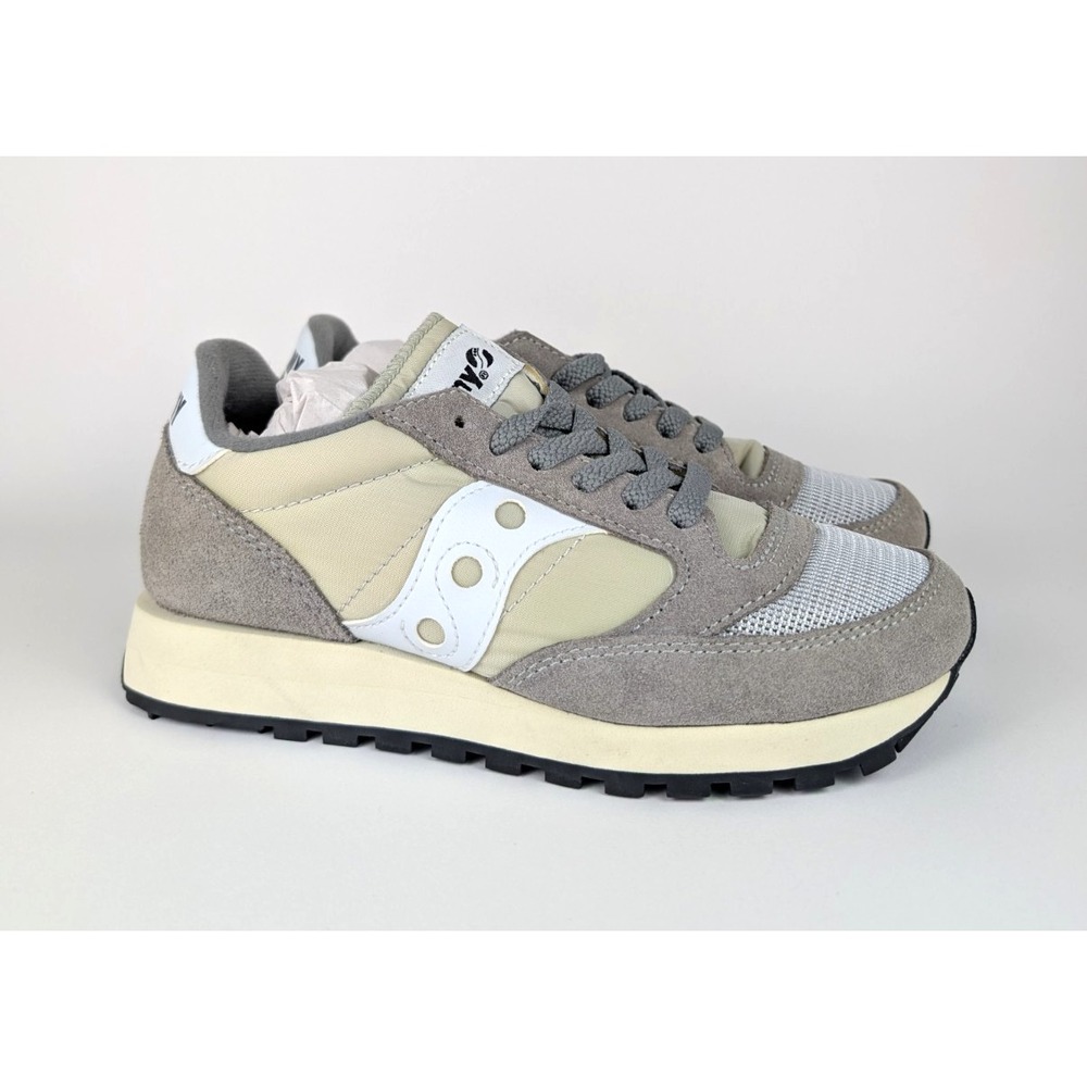 Saucony Jazz Original Mens Size 4 Big Kids Grade School Grey Running Shoes NEW